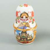 Шкатулка-матрешка цветная ИСААКИЙ СПб
