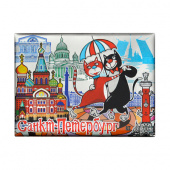Магнит СПб фольга эпокси дер. Танец