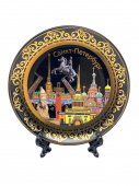 Тарелка 10 см СПб люкс микс сфинкс черн.
