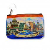 Сумочка люкс 12*9 см Исаакий-мост-Спас лента