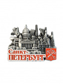 Магнит металл СПБ антик эмаль