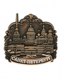 Магнит Спб микс Шпиль медь