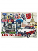 Магнит фольга  СПб Leningrad 7*10 см