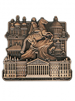 Магнит Спб Медный Всадник медь