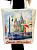 Сумка СПб холст 37*37см Спас красный зонт
