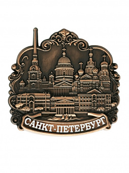 Магнит Спб микс Шпиль медь